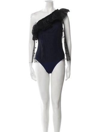 Maje One-Shoulder Sleeveless Bodysuit