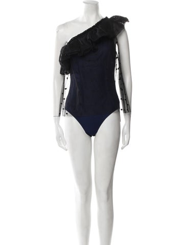 Maje Tops One-Shoulder Sleeveless Bodysuit M