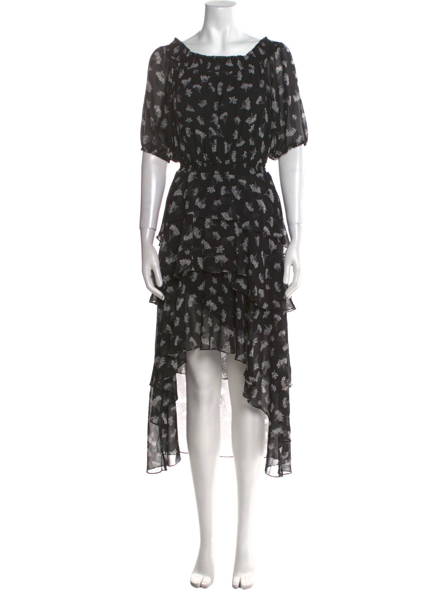 Maje Floral Print Long Dress