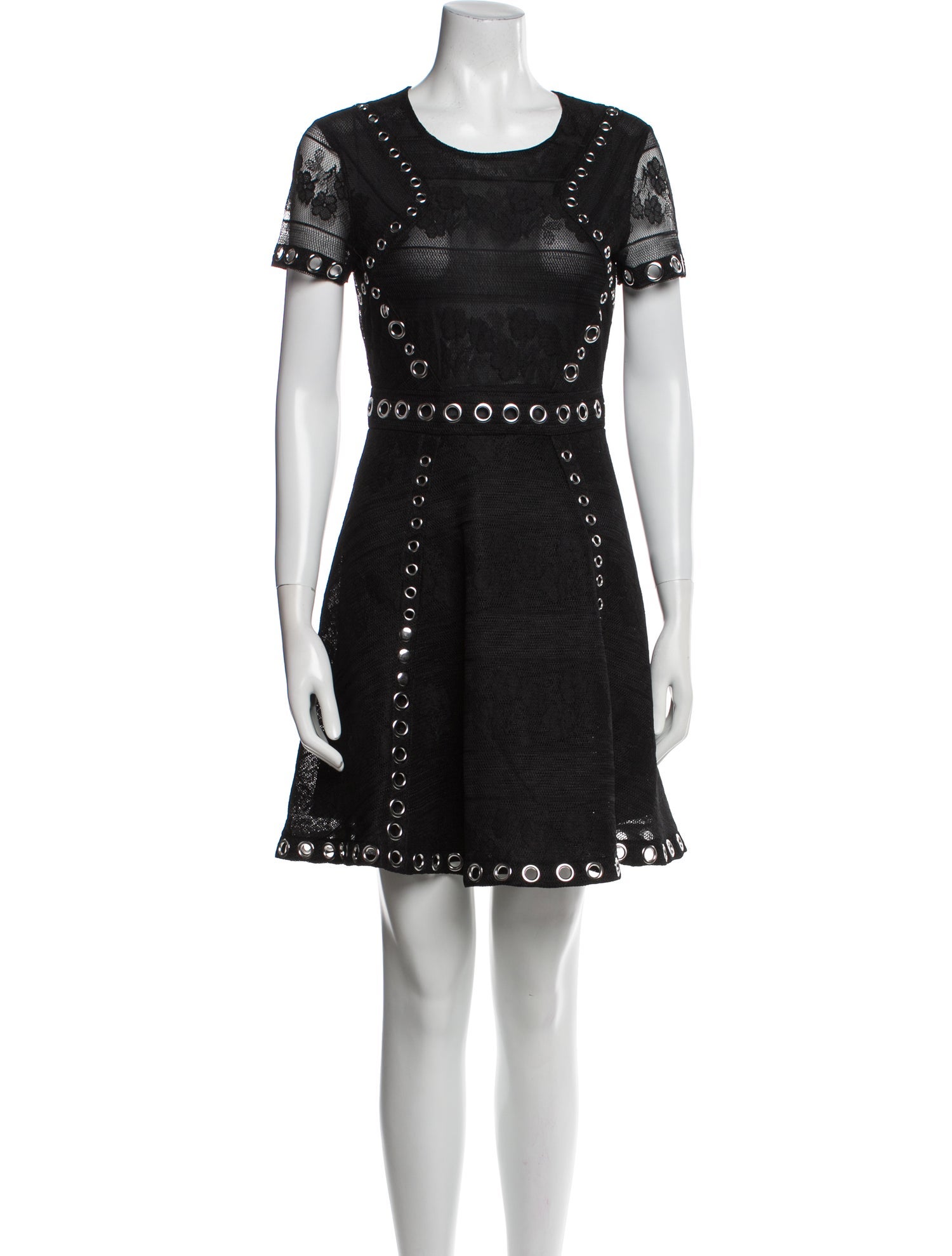 Maje Scoop Neck Mini Dress