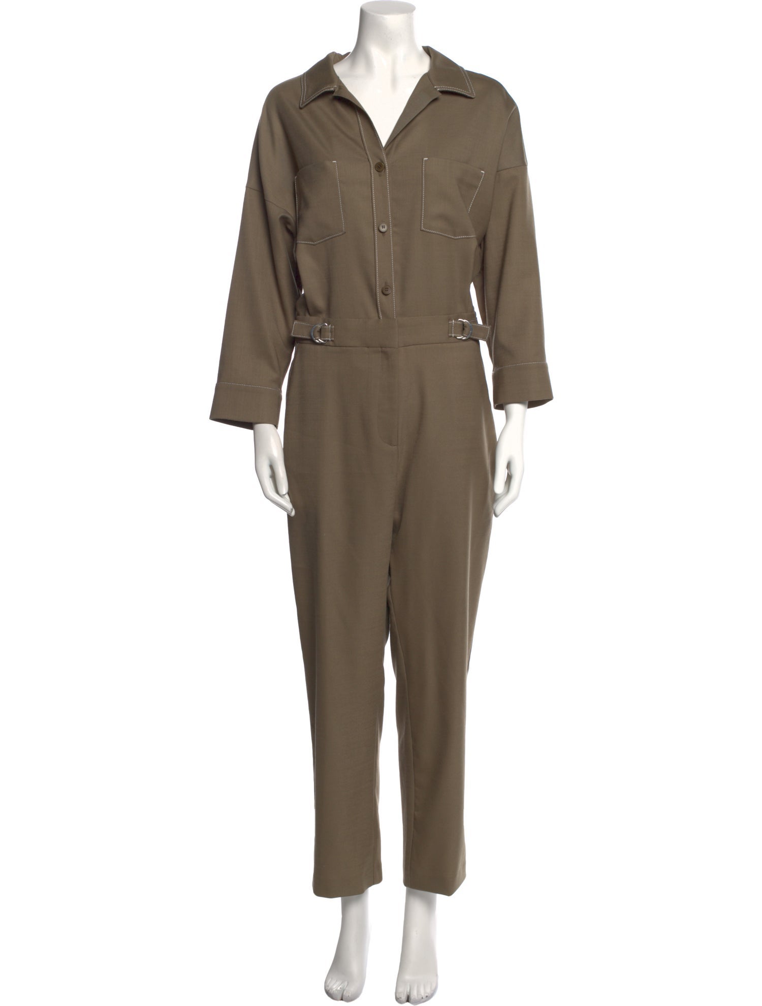 Maje V-Neck Jumpsuit