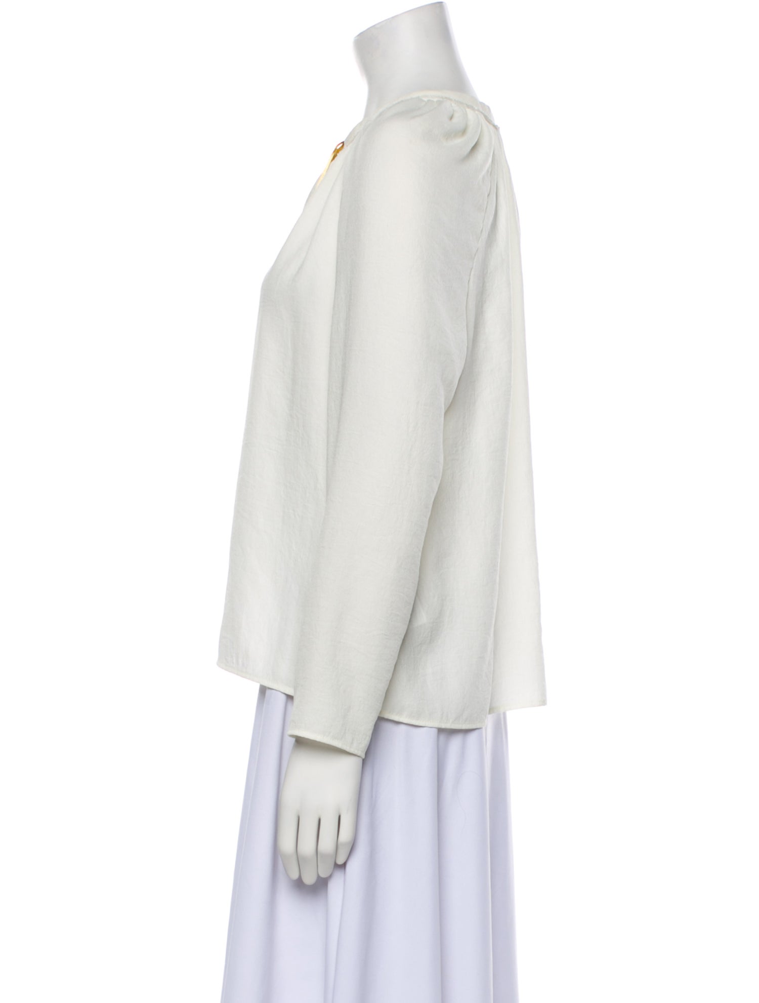 Maje V-Neck Long Sleeve Blouse