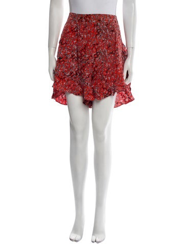 Maje Skirts Floral Print Knee-Length Skirt M