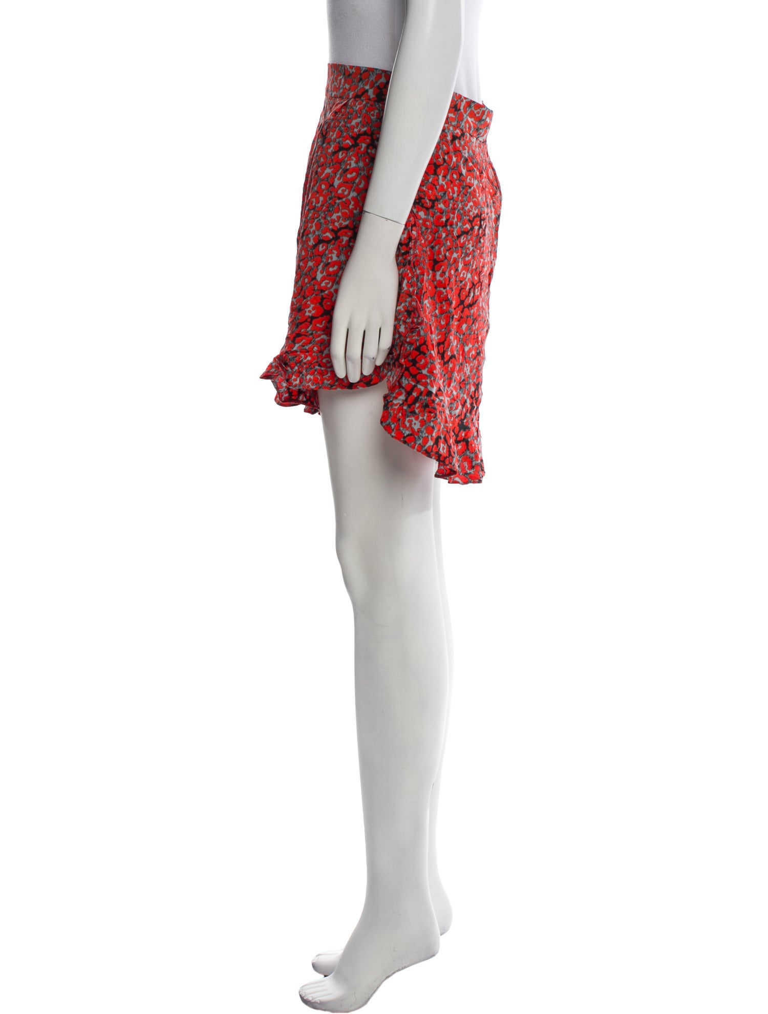 Maje Floral Print Knee-Length Skirt