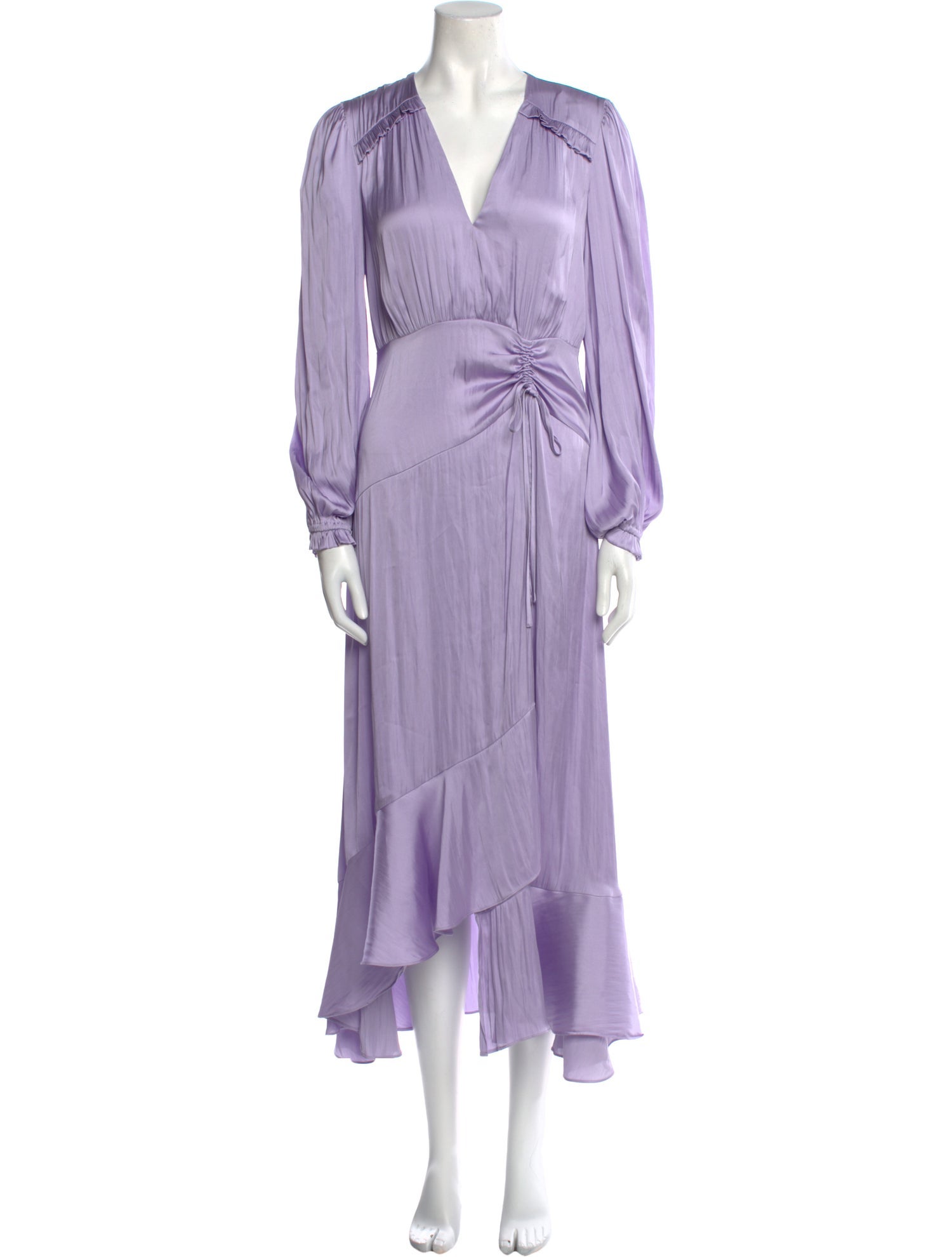 Maje V-Neck Long Dress