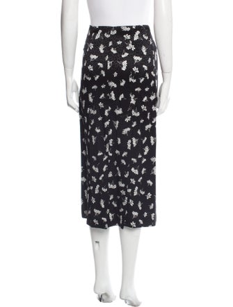 Maje Floral Print Midi Length Skirt