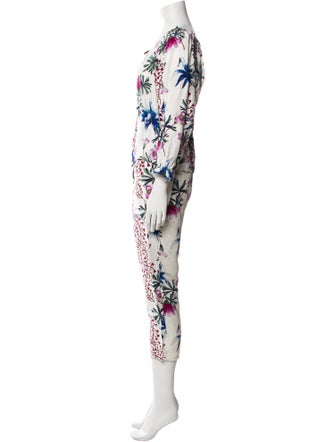 Maje Linen Floral Print Pant Set