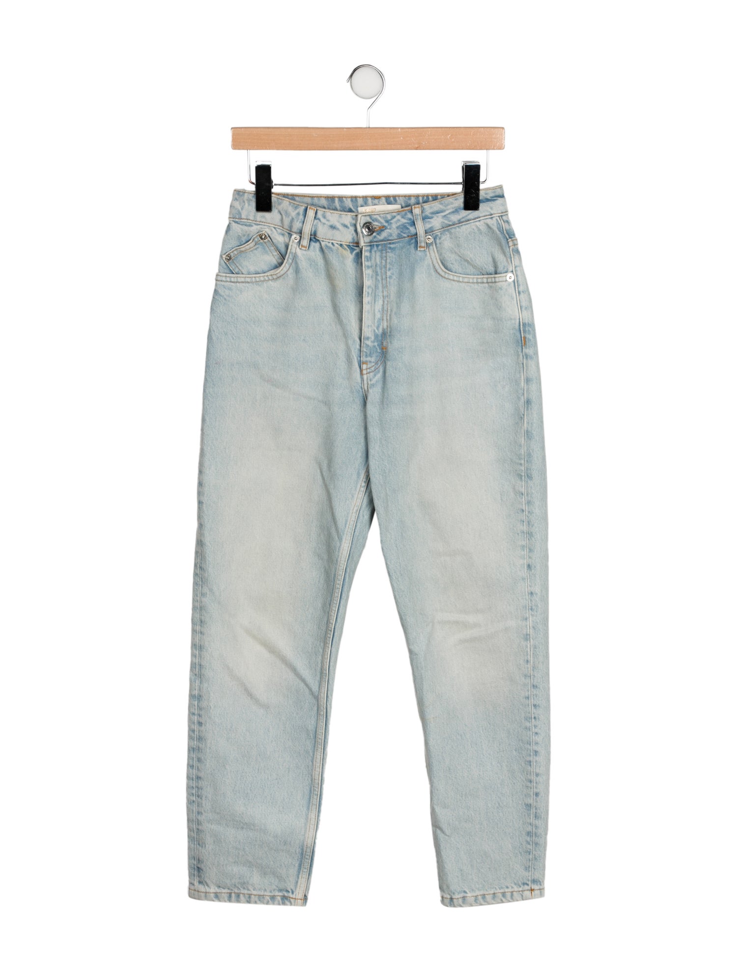 Maje High-Rise Straight Leg Jeans