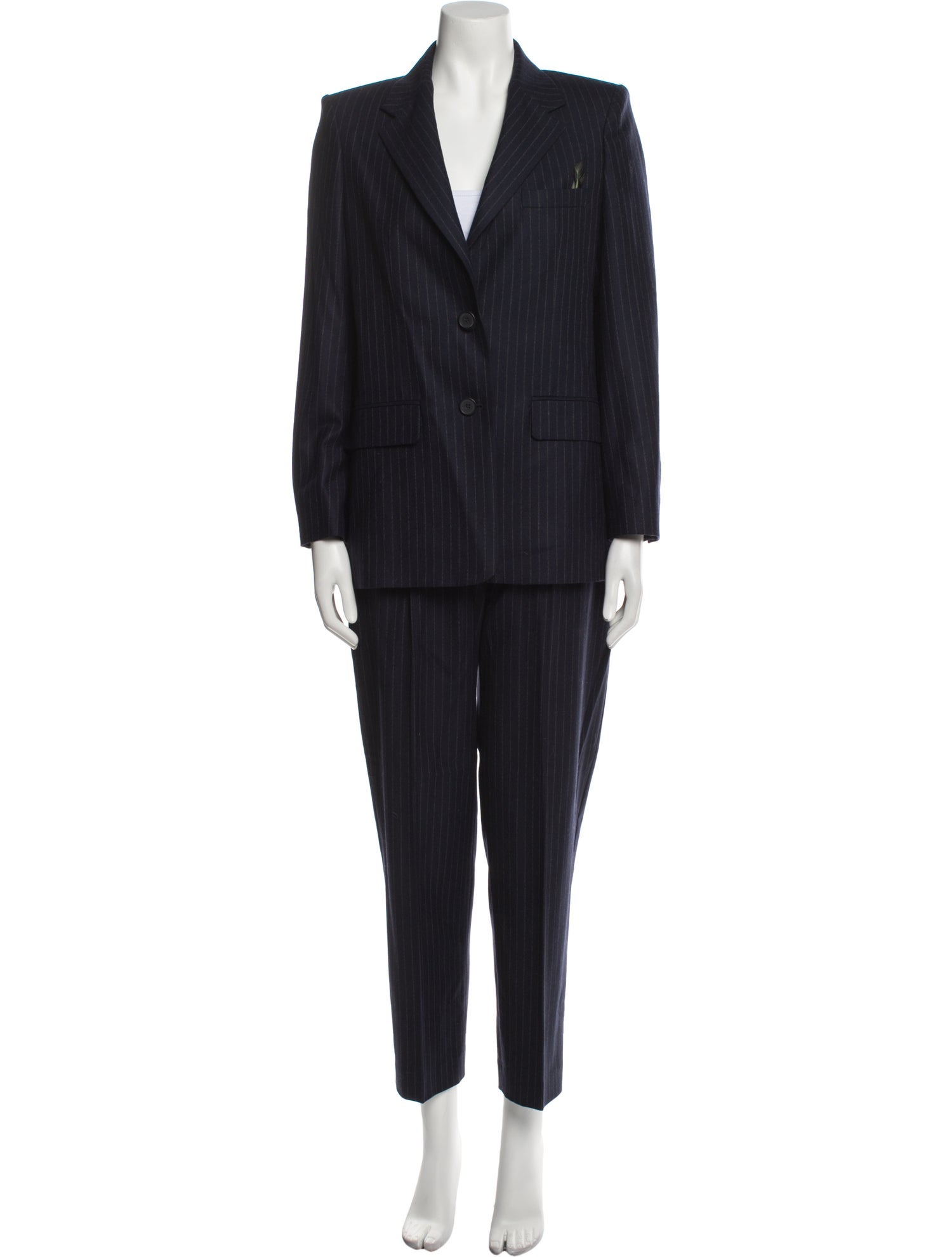 Maje Wool Striped Pantsuit