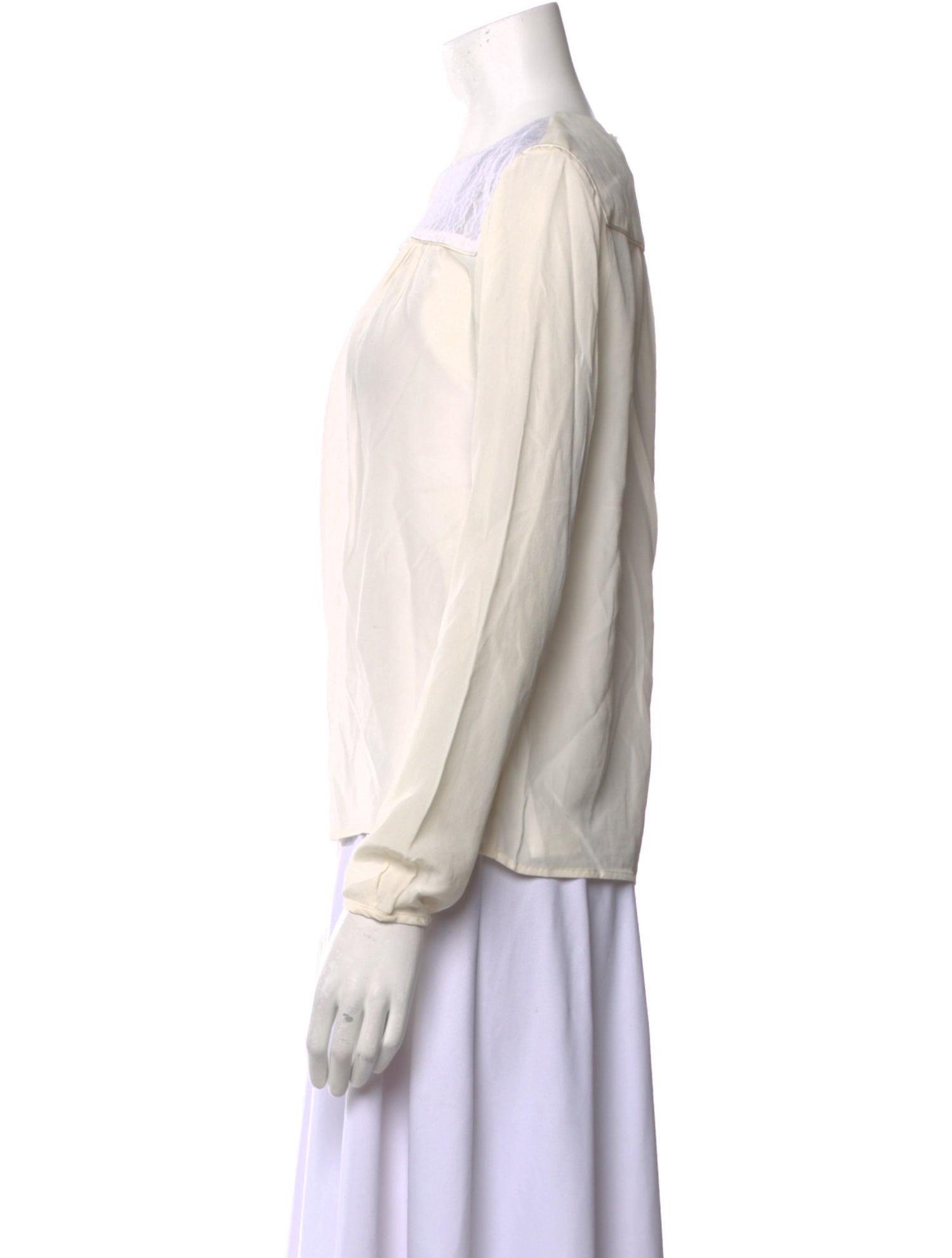 Maje Silk Bateau Neckline Blouse