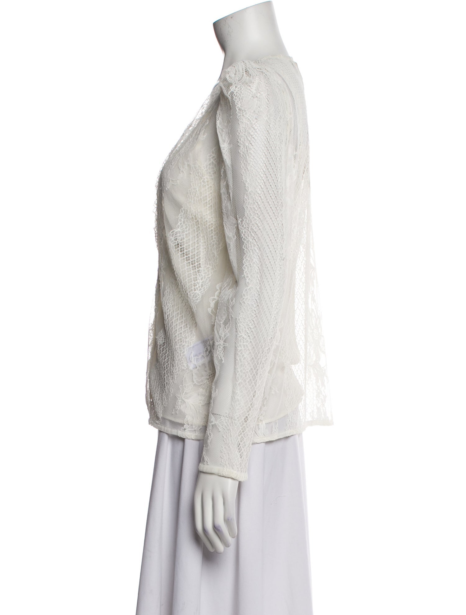 Maje V-Neck Long Sleeve Blouse