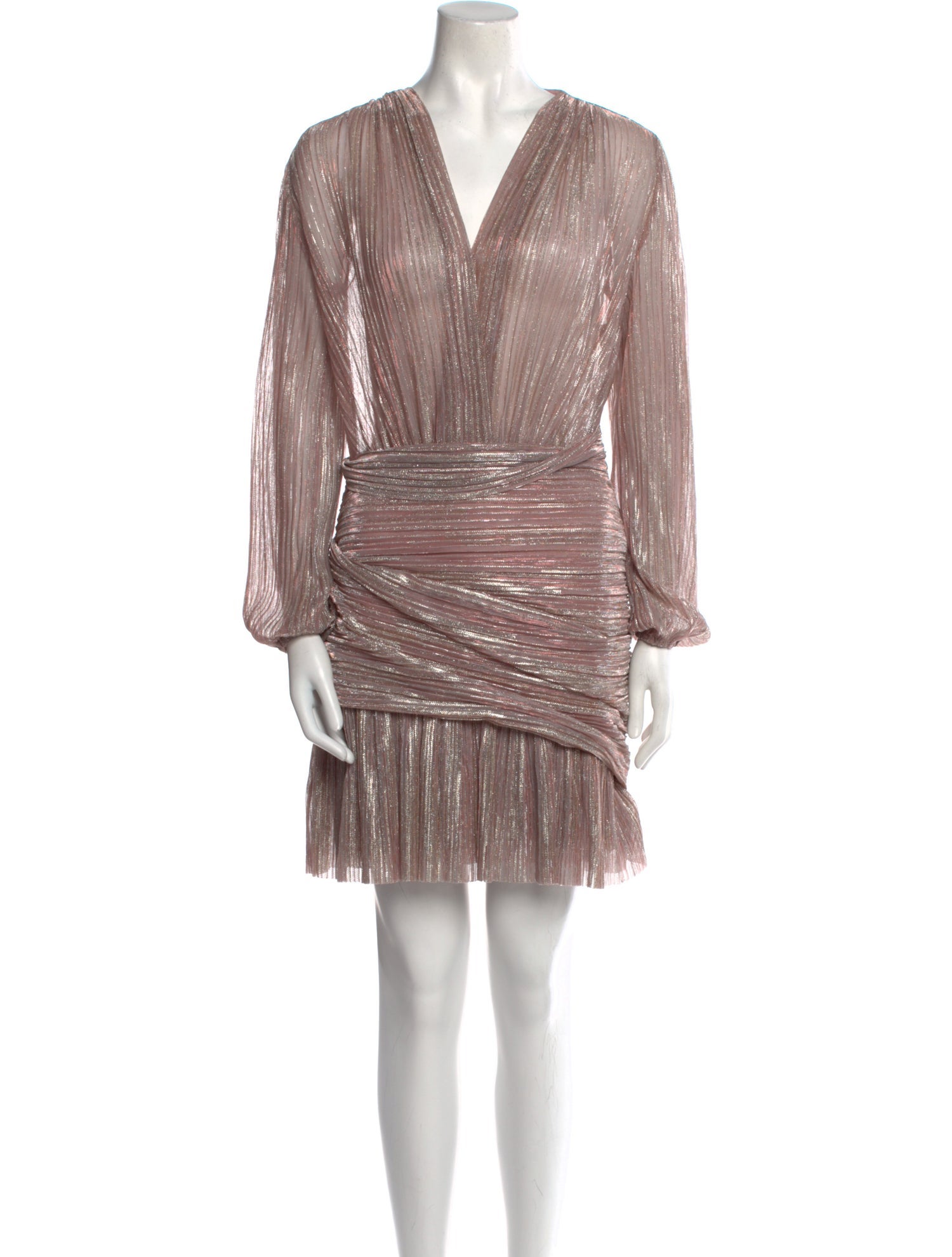 Maje V-Neck Mini Dress