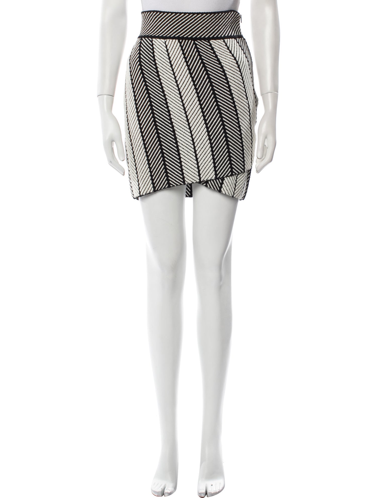 Maje Striped Mini Skirt