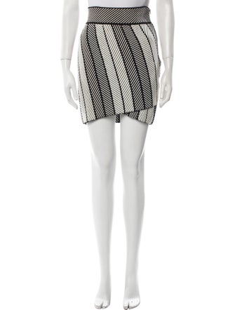 Maje Striped Mini Skirt