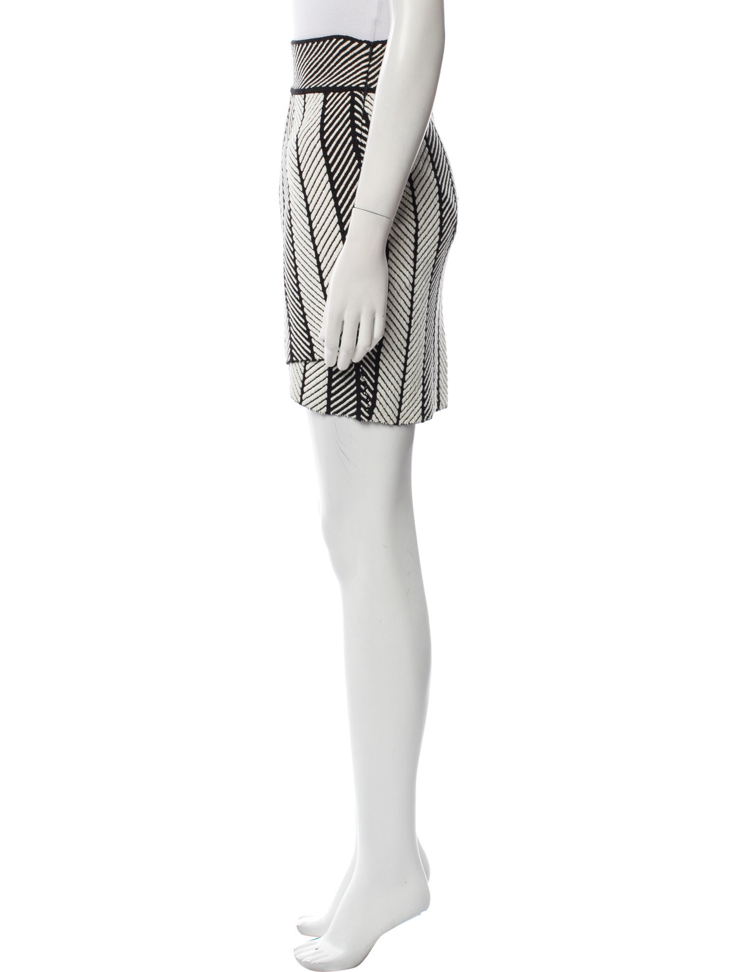 Maje Striped Mini Skirt