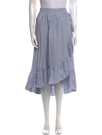 Maje Striped Midi Length Skirt