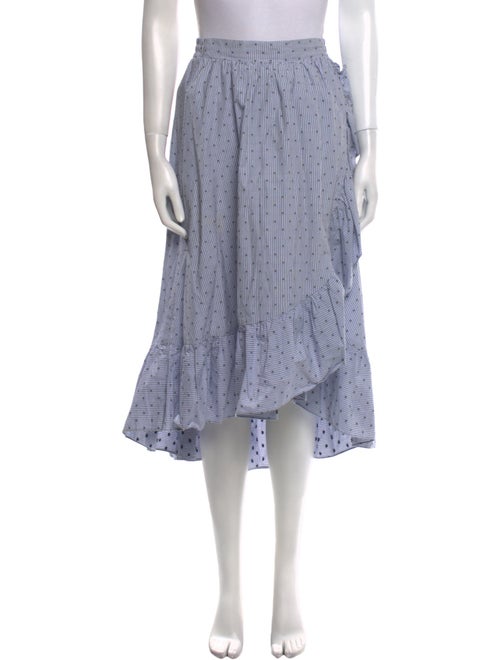 Maje Striped Midi Length Skirt