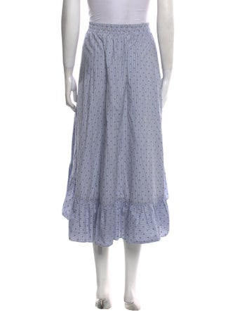 Maje Striped Midi Length Skirt