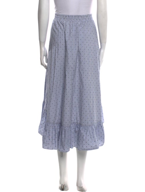 Maje Striped Midi Length Skirt