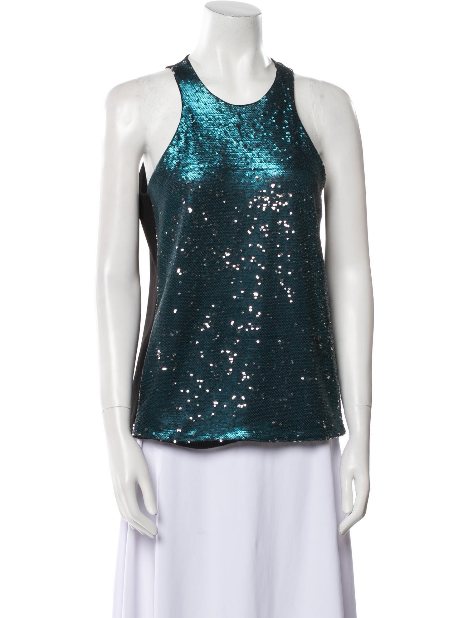 Maje Scoop Neck Sleeveless Top