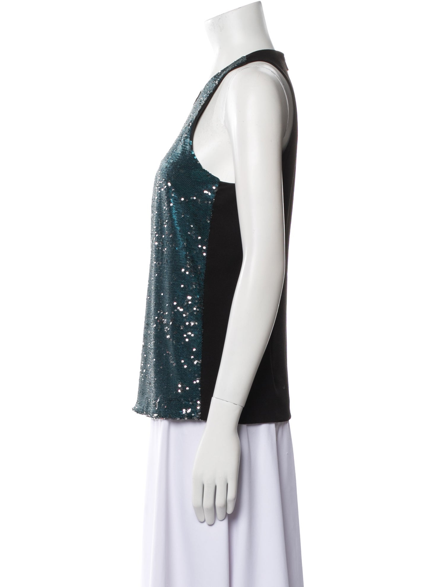 Maje Scoop Neck Sleeveless Top