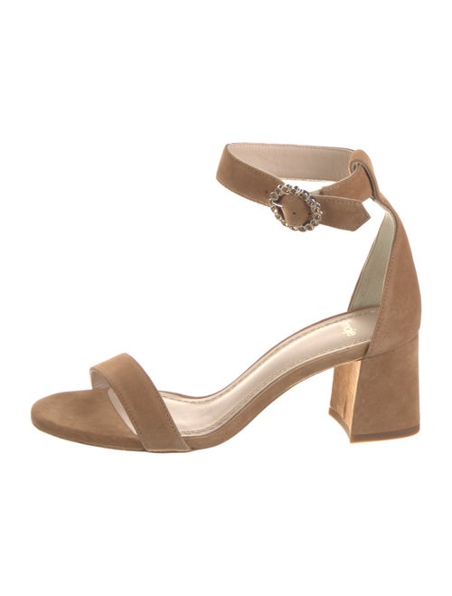 Maje Suede Crystal Embellishments Sandals