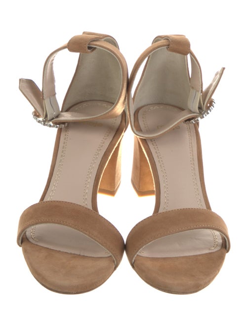 Maje Suede Crystal Embellishments Sandals