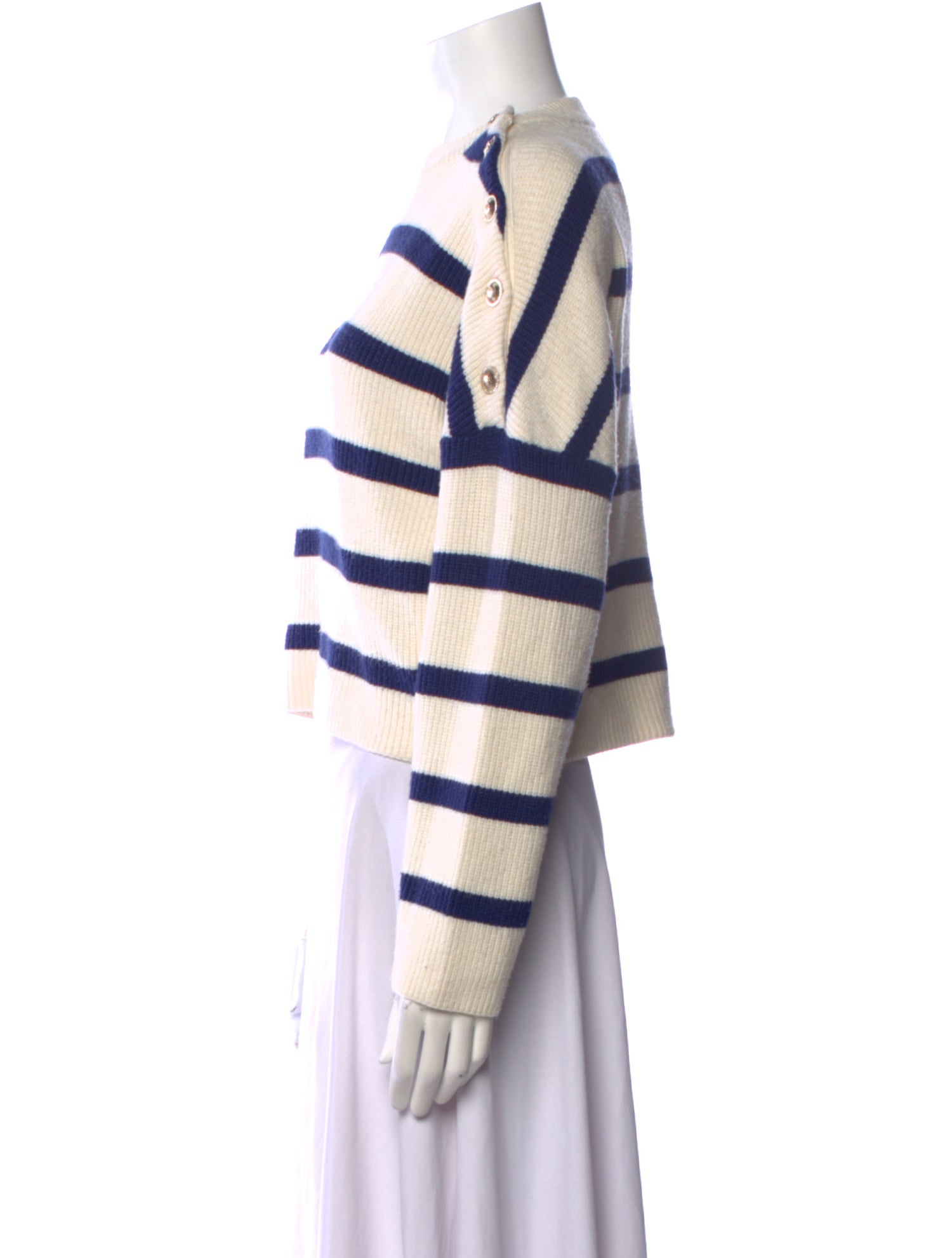 Maje Cashmere Striped Sweater