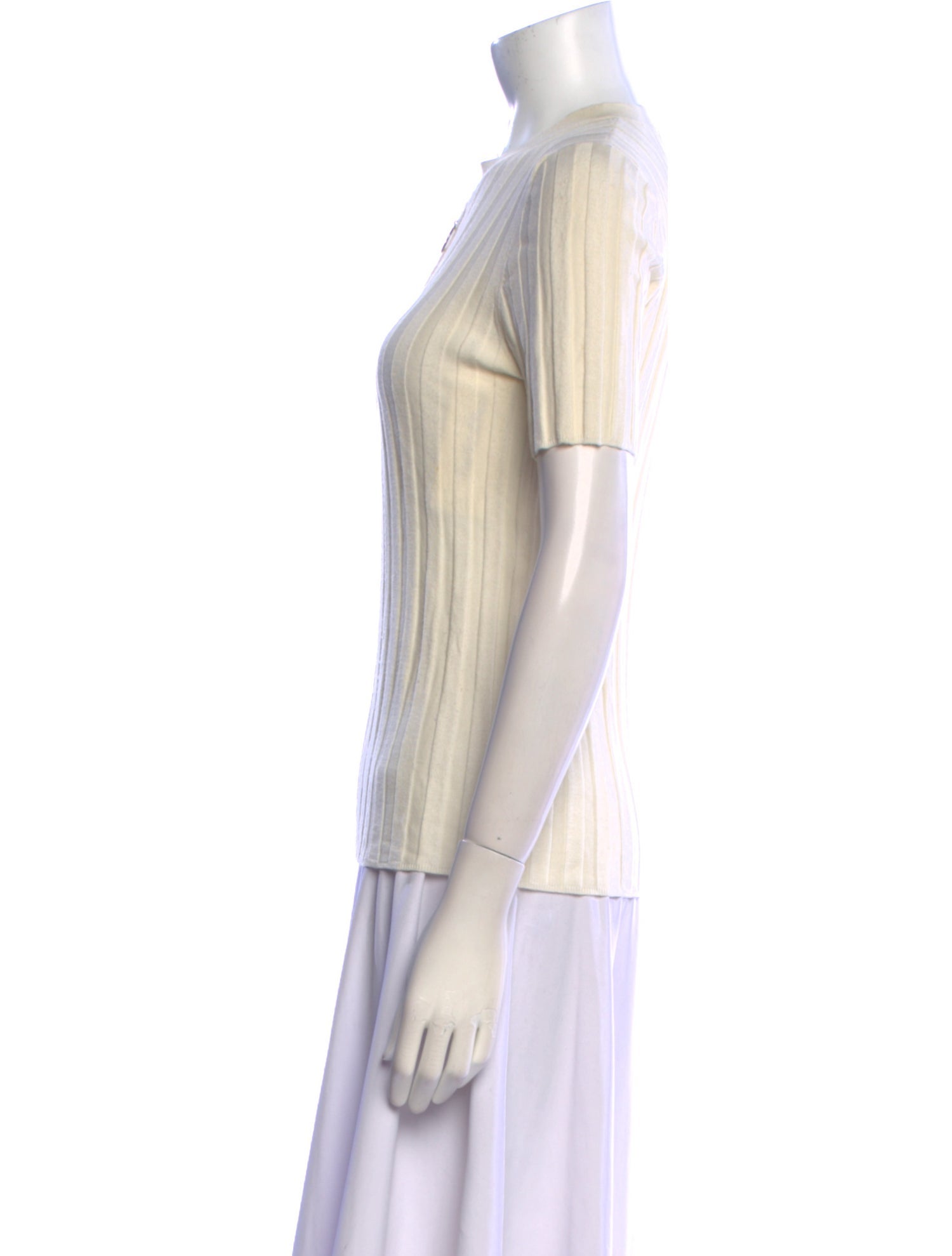 Maje Mock Neck Short Sleeve Polo