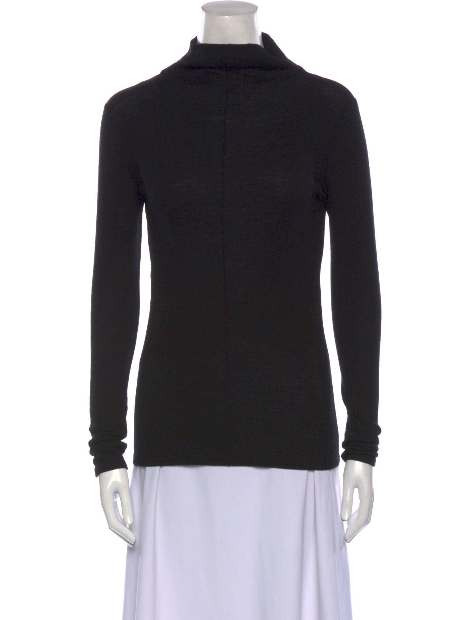 Maje Wool Mock Neck Sweatshirt