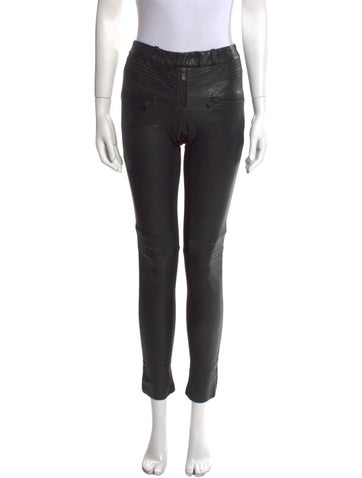Maje Pants Leather Skinny Leg XS