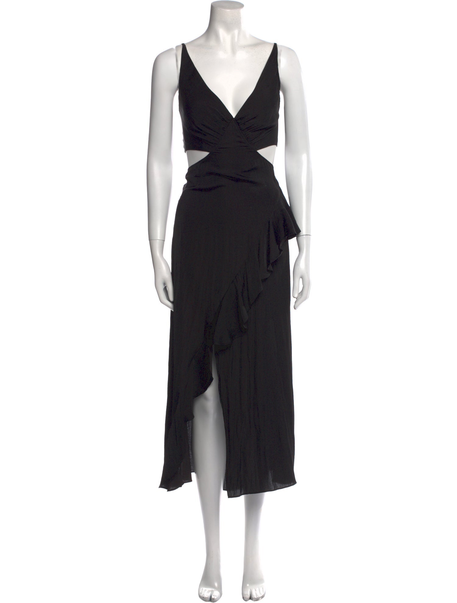 Maje V-Neck Long Dress