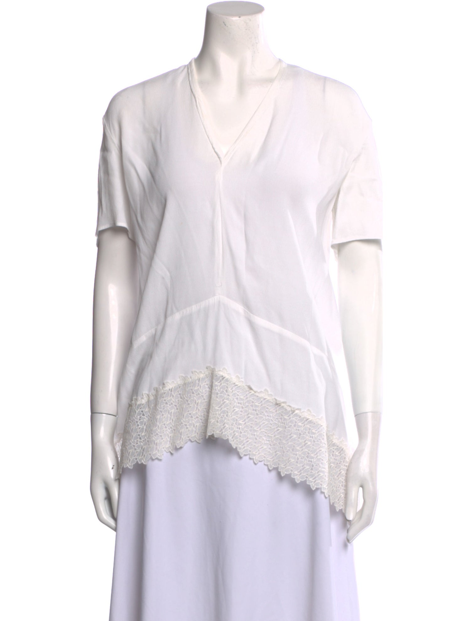 Maje V-Neck Short Sleeve Blouse