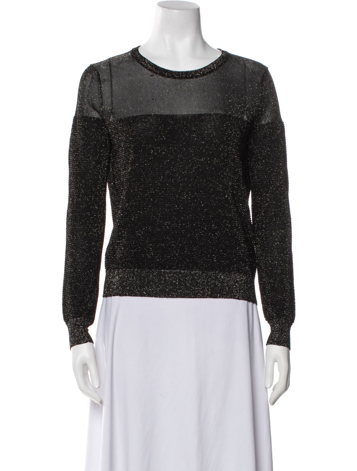 Maje Crew Neck Long Sleeve Sweatshirt