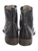 Maje Leather Printed Combat Boots