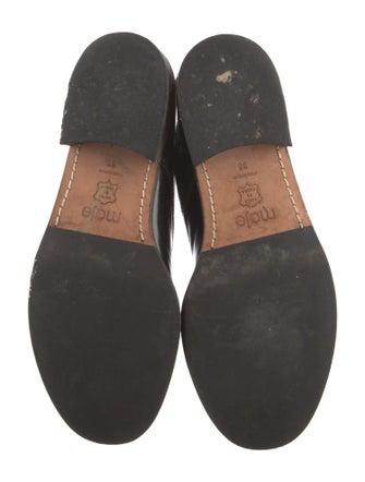 Maje Leather Printed Combat Boots