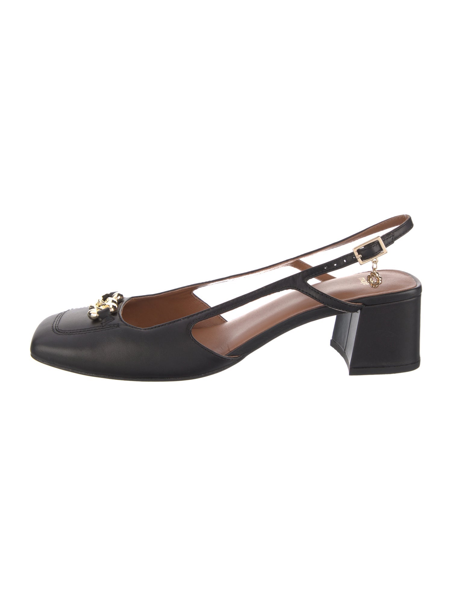 Maje Leather Slingback Pumps