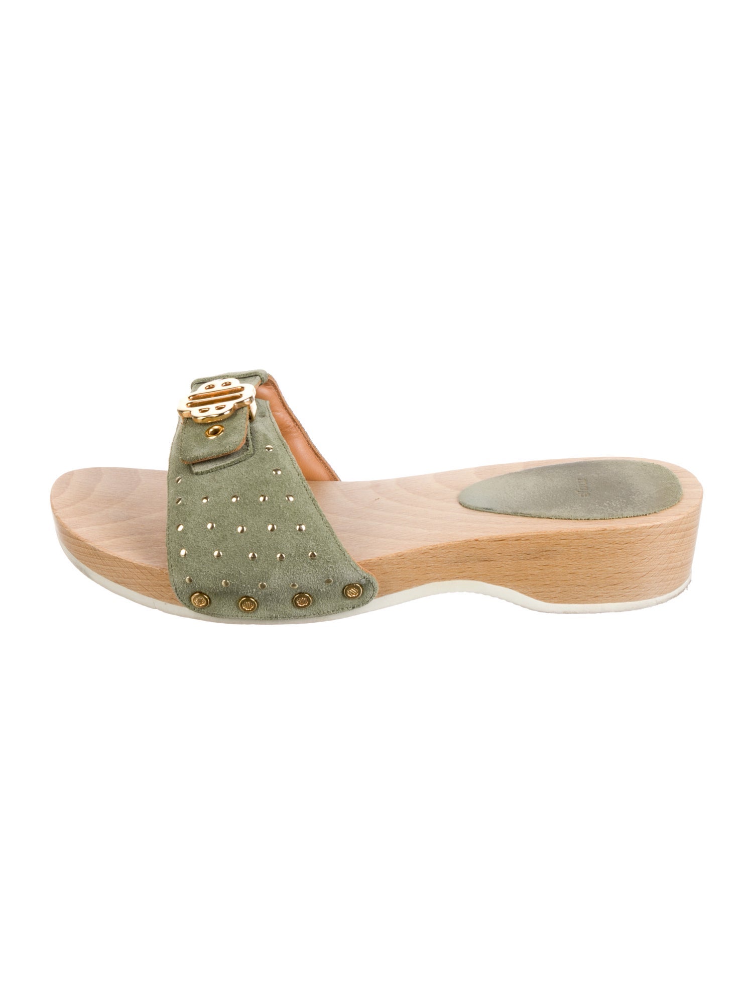 Maje Studded Accents Slides