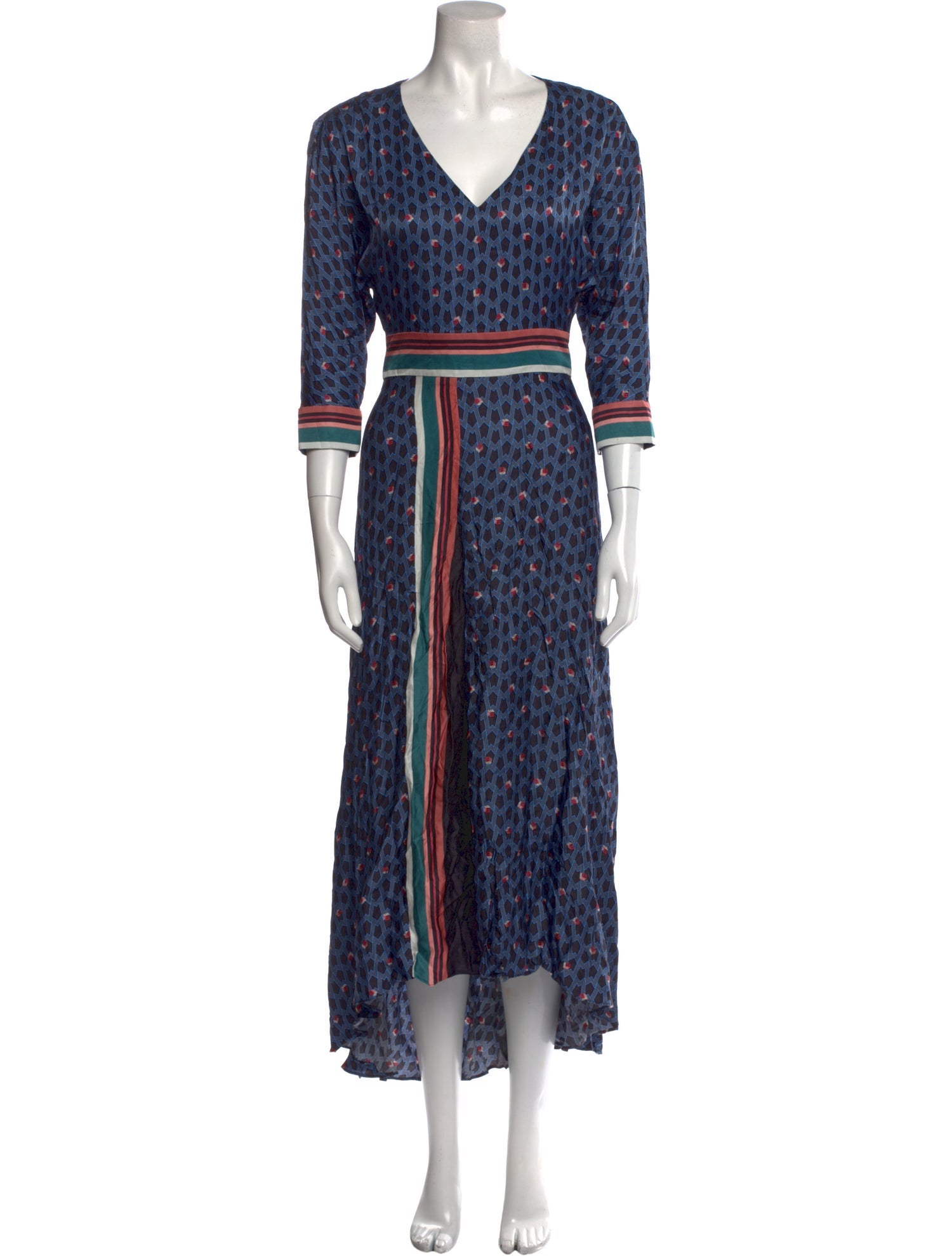 Maje Printed Long Dress