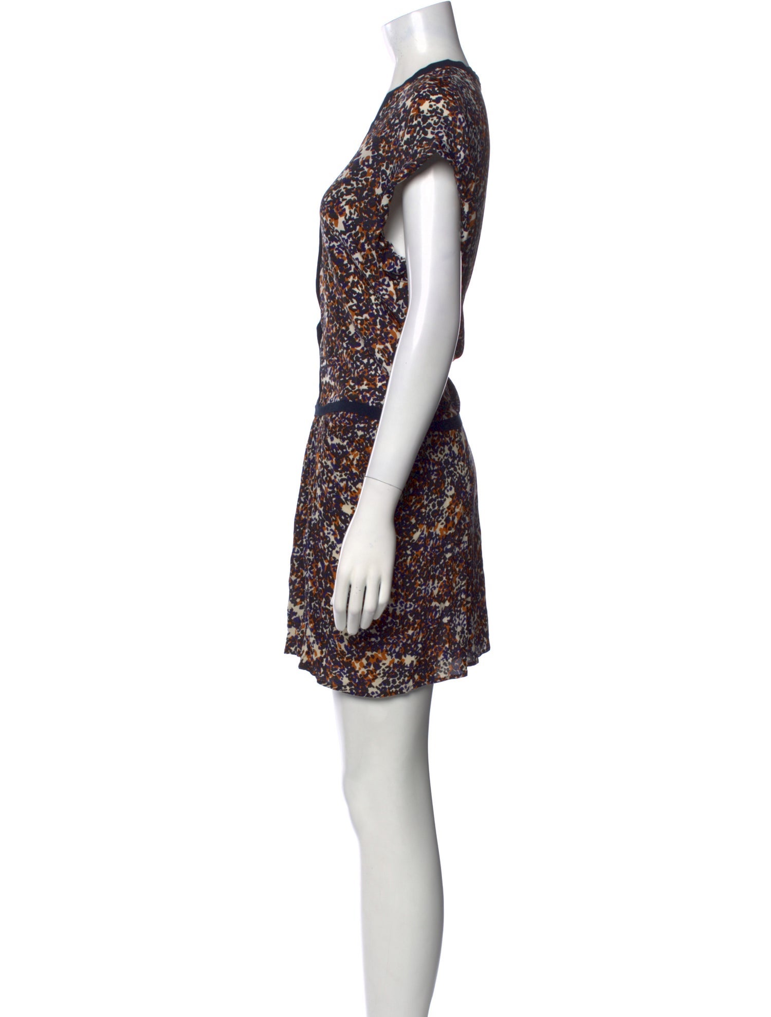 Maje Floral Print Mini Dress