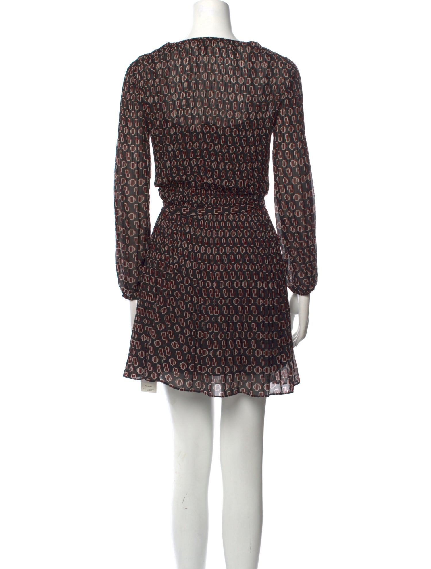 Maje Printed Mini Dress