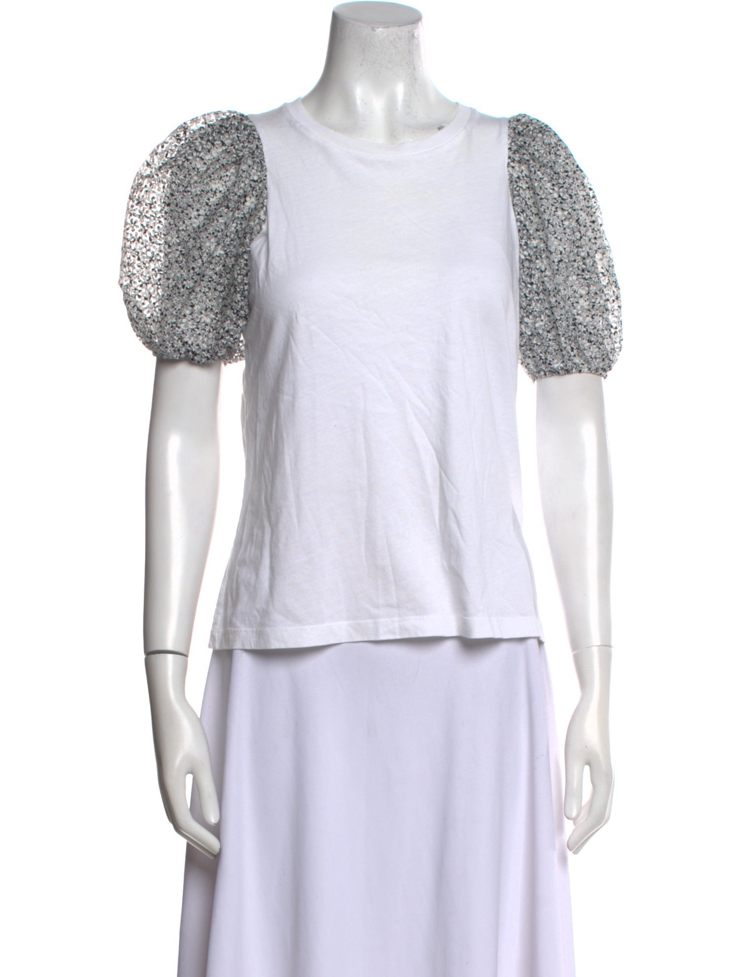 Maje Printed Crew Neck T-Shirt