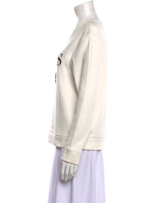 Maje Graphic Print Crew Neck Sweatshirt