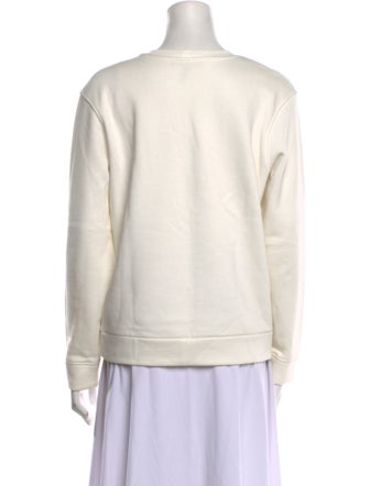 Maje Graphic Print Crew Neck Sweatshirt