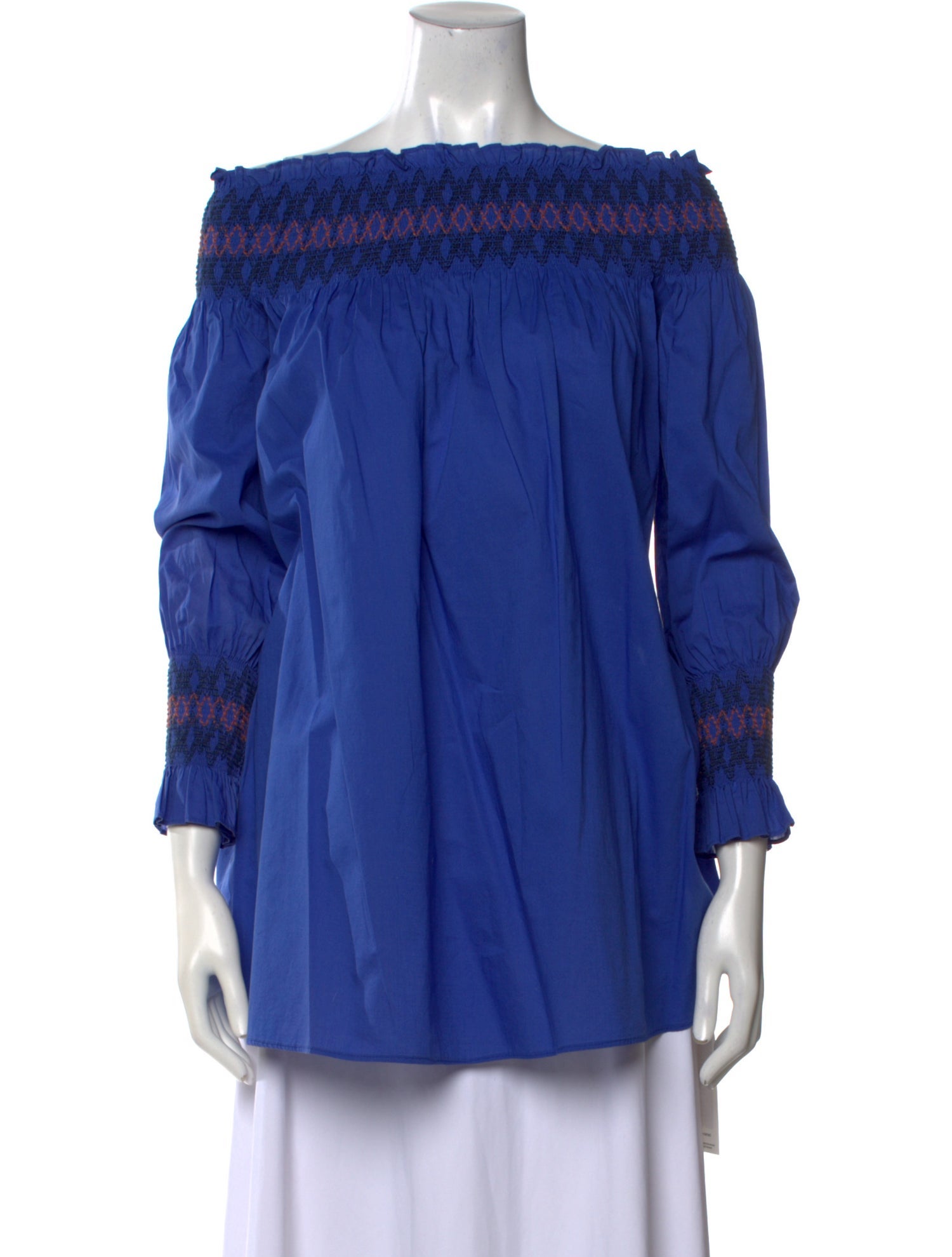 Maje Off-The-Shoulder Three-Quarter Sleeve Tunic