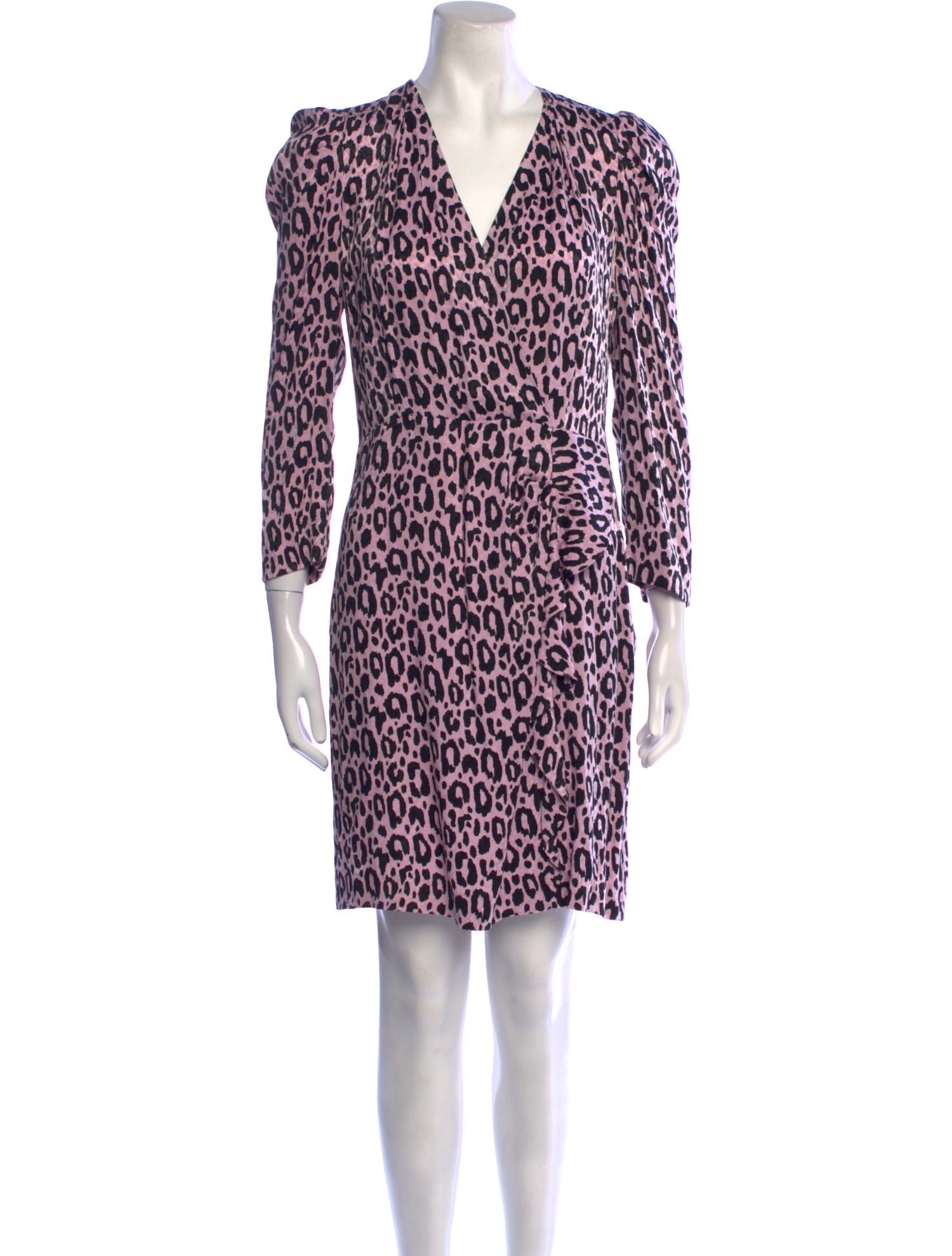 Maje Animal Print Mini Dress