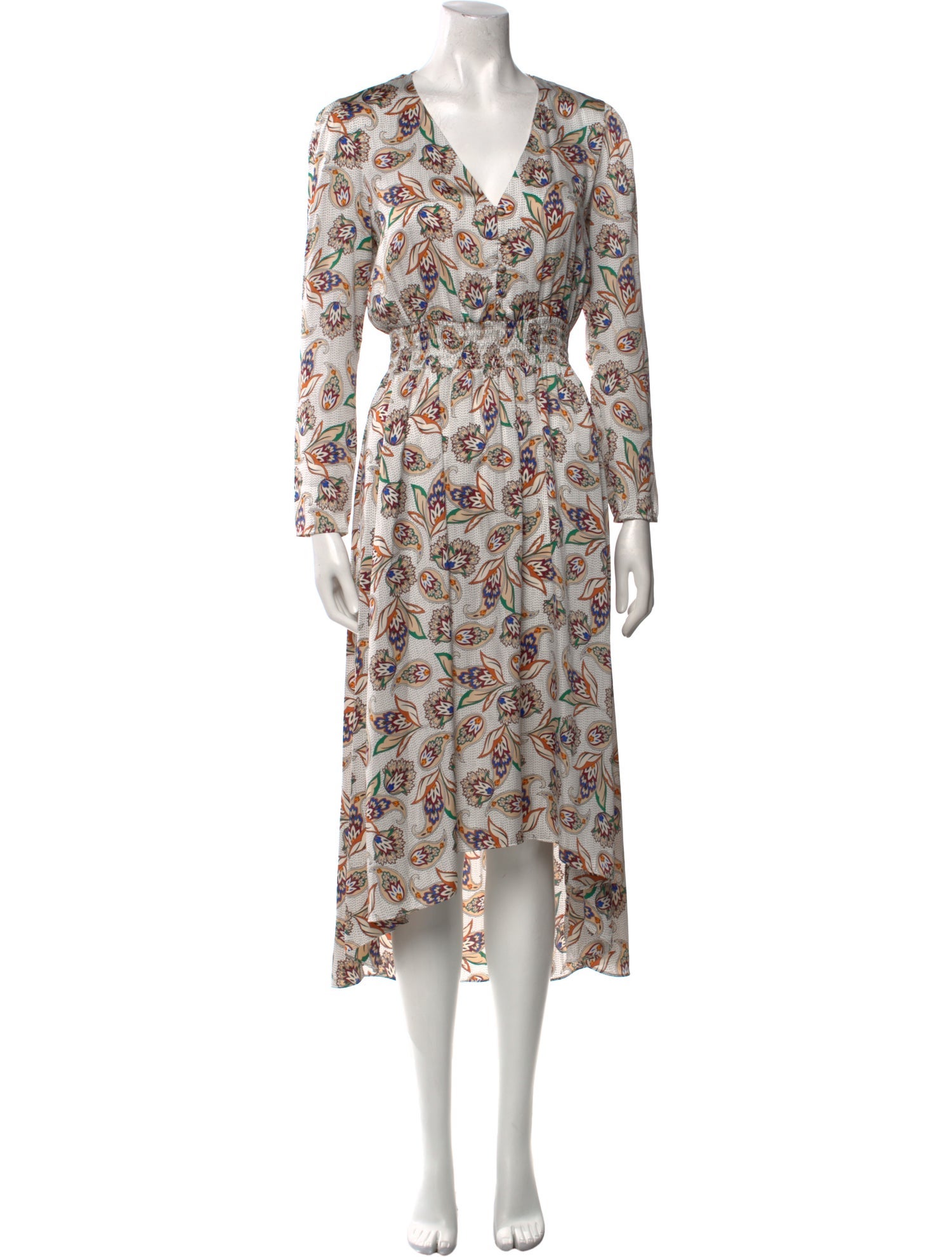 Maje Floral Print Long Dress