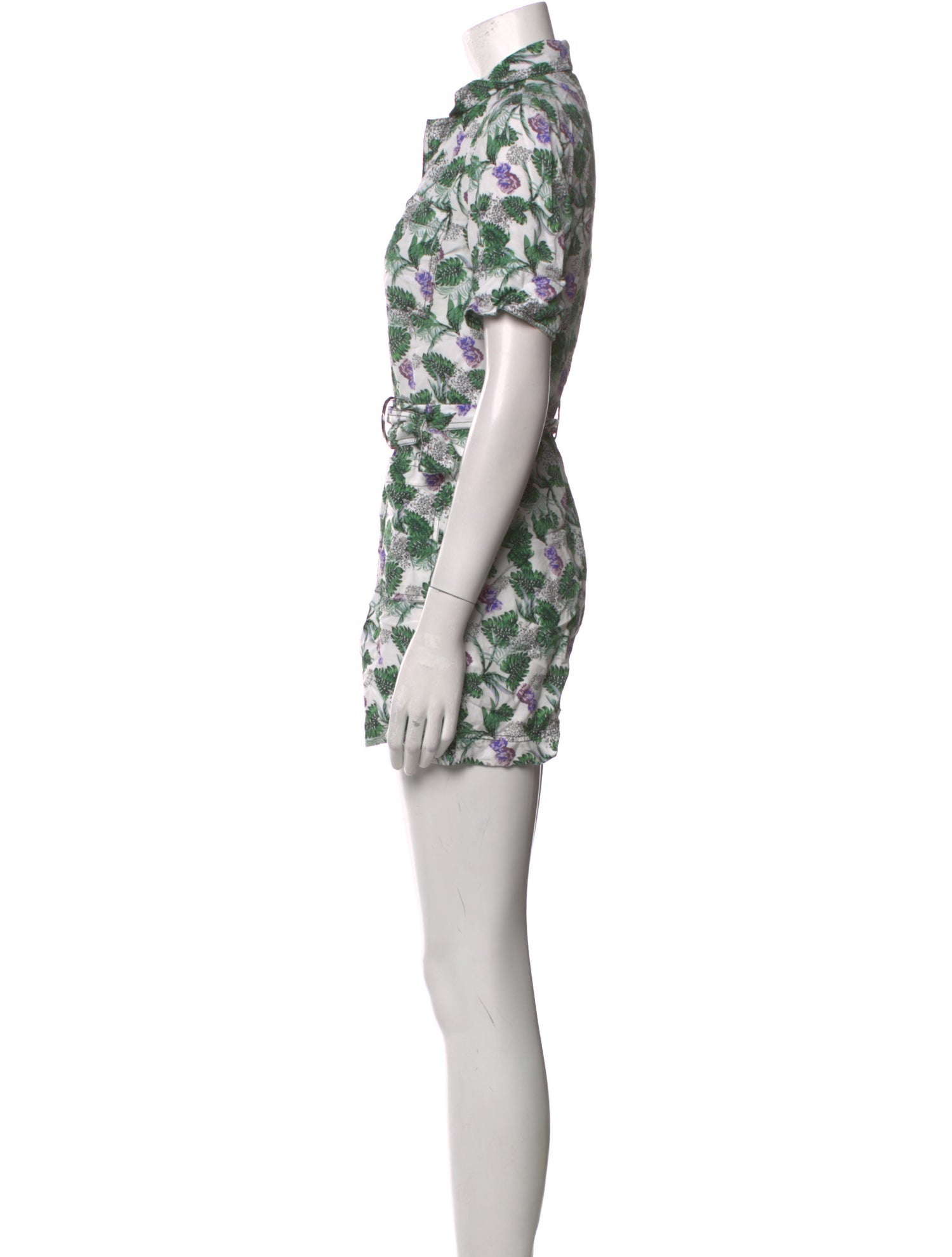 Maje Floral Print V-Neck Romper