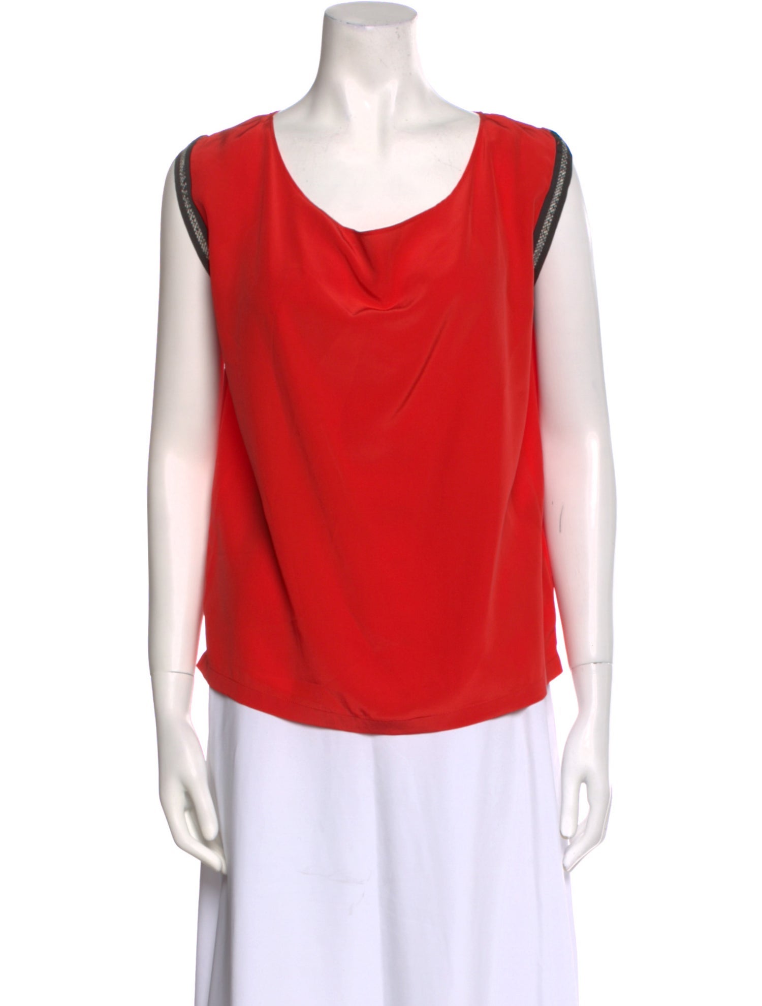 Maje Silk Cowl Neck Blouse