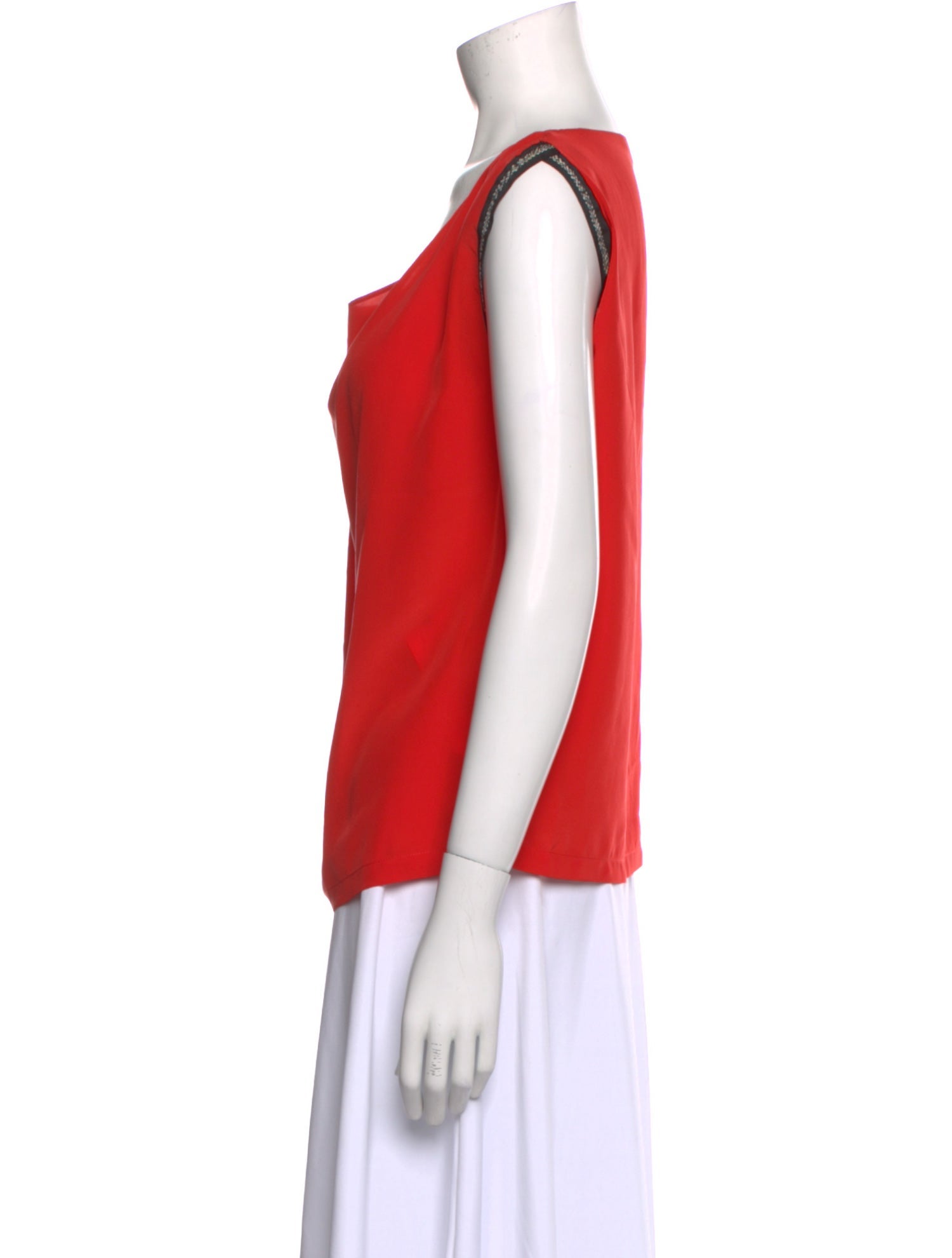 Maje Silk Cowl Neck Blouse